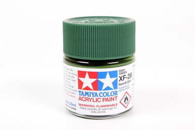 Tamiya Large Acrylic Paint XF-26 Deep Green - 81326 - Squadron.com