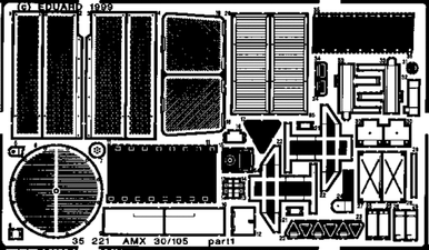 Heller HLR.49999 A.M.X. 30/105 Modelbouw vliegtuig Heller HLR.49999 A.M.X. 30/105 Modelbouw vliegtuig