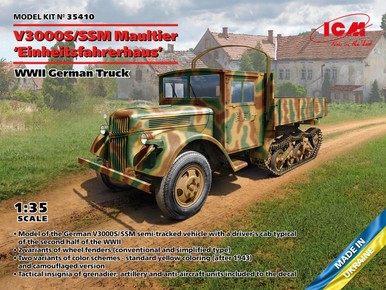 1/35 ICM V3000S/SSM Maultier WWII German Truck Plastic Model Kit