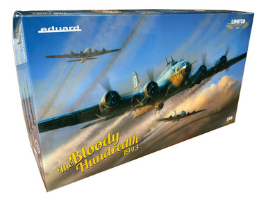 1/48 血の第100爆撃大隊 1943年 B-17F リミテッドエディション 1/48 Eduard The Bloody Hundredth 1943 B-17F Flying Fortress Super