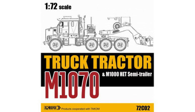 1/72 Sabre Model M1070 TRUCK TRACTOR & M1000 HET Semi traller