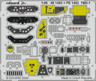 1/48 Eduard TBD-1 Photo etched set - Squadron.com