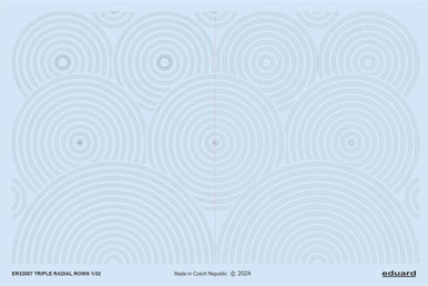 Radial Rows 1/32 Eduard Triple radial rows for - MMD - Military Model Distributors