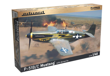 1/48 Eduard P-51B/C Mustang w/ Dorsal Fin Plastic Model Kit