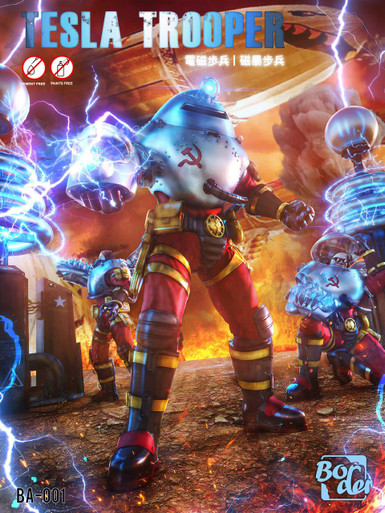 1/12 Border Model Tesla Trooper from Red Alert Game Plastic