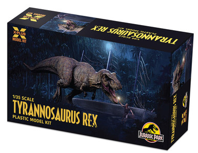 1/35 X-Plus Jurassic Park T-Rex Plastic Model Kit (New Box