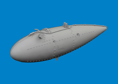 1/48 Eduard P-40 52gal drop tank PRINT Brassin for EDUARD kit