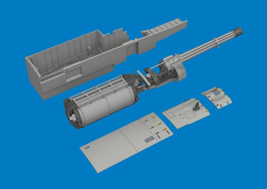 1/48 Eduard A-10C rotary cannon bay PRINT Brassin for GREAT WALL