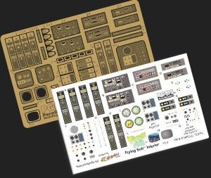 Paragrafix 1/32 Flying Sub Interior Photo-Etch/Decal Combo Set for
