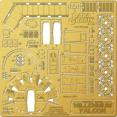  MILLENNIUM PLAQUETTEセット Paragrafix Perfect Grade Millennium Falcon Photoetch Set