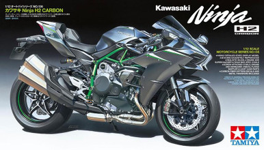 1/12 Tamiya Kawasaki Ninja H2 Carbon Motorcycle - Squadron.com