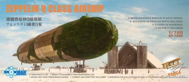 1/700 Snowman Zeppelin Q Class Airship w/3D printed BE2c