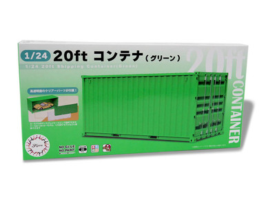 1/24 Fujimi 20ft Container (Green) - Squadron.com