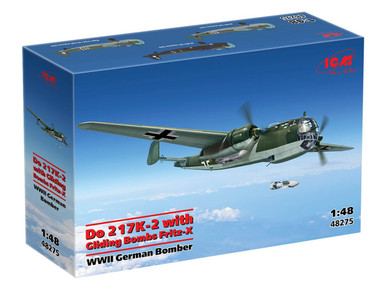 1/48 ICM Do 217K-2 w/ Gliding Bombs Fritz-X Bomber Plastic Model