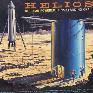 1/156 Atlantis Helios Nuclear Powered Lunar Landing Craft