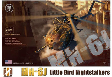 キティホーク AH-6J/MH-6J Little Bird フィギュア6体付 キティホーク AH-6J/MH-6J リトルバード w/フィギュア 6体 1/35