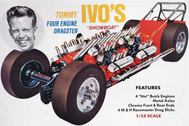 愛内里菜/PREMIER SHOT #4 VISUAL COLLECTION 1/25 Atlantis Tommy Ivo's Showboat Four Engine Dragster with 4