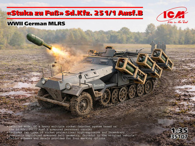 1/35 ICM Sd.Kfz.251 Halftrack w/MLRS Plastic Model Kit - Squadron.com