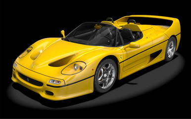 【ケース割れ】京商ミニッツボディ Ferrari F50(イエロー) 1/8 Pocher Ferrari F50 Giallo Modena - PREORDER - Squadron.com