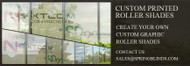 Create your own custom graphic roller shades