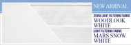 New Arrival: Zebra Woodlook White / Light Filtering Mars Snow White