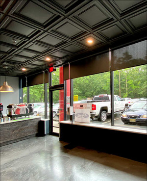 1% Openness Indoor/Outdoor Roll Exposed Cordless Solar Shades in CAFÉ & BAKERY

Sunlit Ambiance: Cordless Solar Shades (1% Openness) for a Warm and Inviting Café & Bakery Atmosphere
Perfect Blend of Style and Function: Indoor/Outdoor Solar Shades (1% Openness) for a Chic and Practical Café & Bakery Setting
Optimal Light Control: Roll Exposed Cordless Solar Shades (1% Openness) for a Comfortable Dining Experience in Your Café & Bakery
Sleek and Efficient: Cordless Solar Shades (1% Openness) Enhancing the Aesthetics and Efficiency of Your Café & Bakery
Versatile Sun Protection: Indoor/Outdoor Solar Shades (1% Openness) for a Bright and Protected Café & Bakery Environment