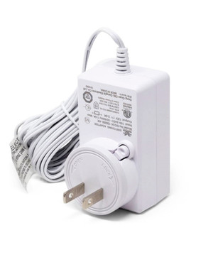 SOMFY Power Supply 12V 2AMP DC Plug-in Transformer with 9 Ft. Cable, White (MPN #1822445)