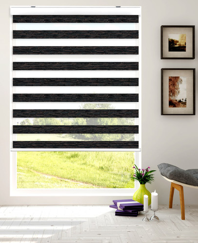 Black Modern roller blinds