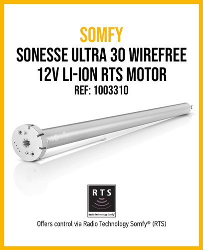 Somfy 9021017 Sonesse 30 WireFree (ST30WF) & Ultra (ST30UWF) Crown & Drive  Kit for Rollease 2