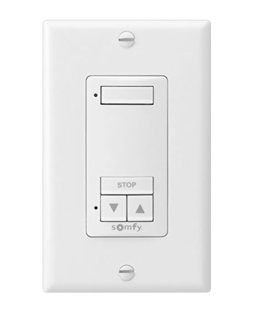 SOMFY Switch DecoFlex WireFree RTS Wall Switch, 1-Channel, White (MPN #1810897)