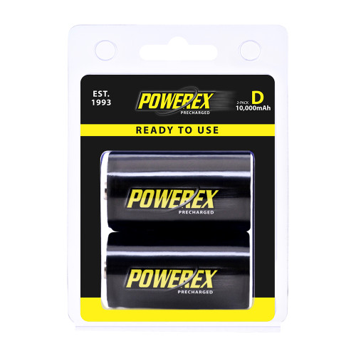 Powerex Precharged D 10,000mAh (2-pack)