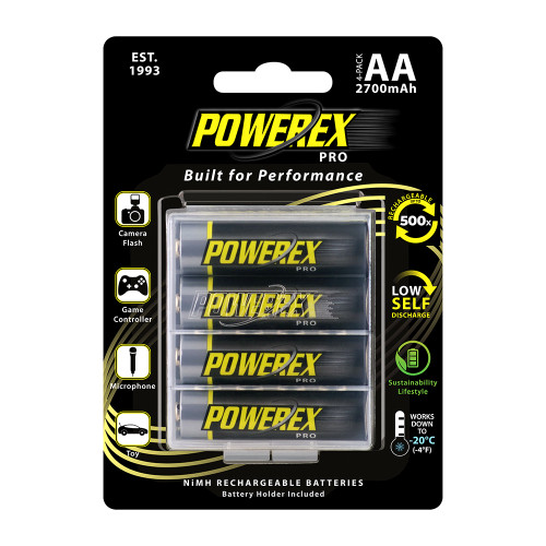 Powerex PRO AA Batteries 4-Pack