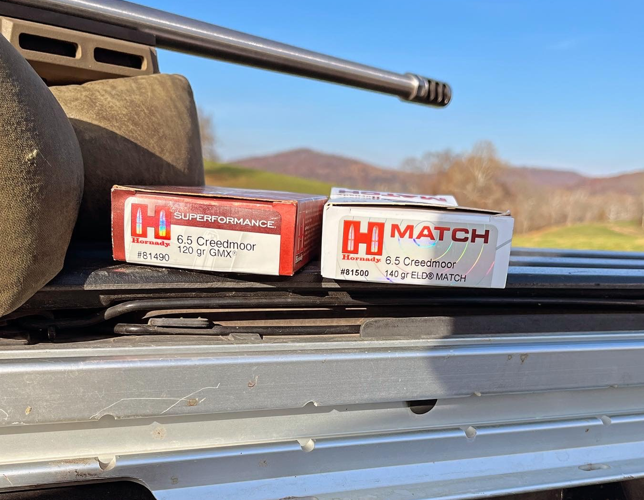 Hornady ammo used for final testing at 355 and 600 yards