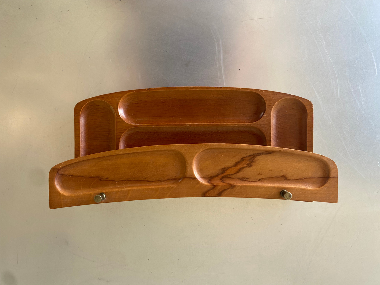 SOLD MidCentury Modern Wooden Valet Tray, Jewelry Tray, CatchAll