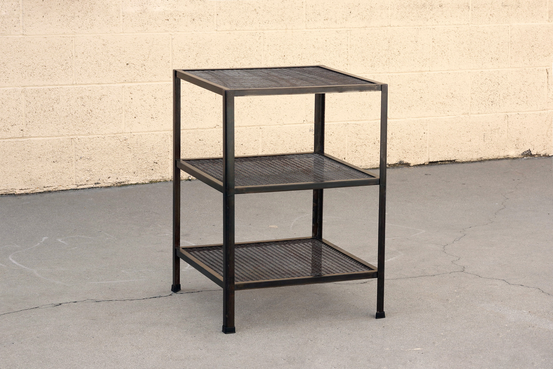 ThreeTier Expanded Metal Shelf Unit, Custom Made, Free U.S. Shipping