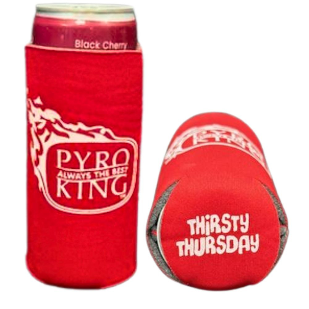 Slim Pyro King Can Koozies