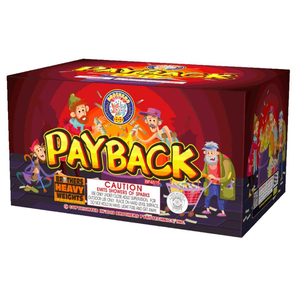 Payback Fountain - Brothers Pyrotechnics Brand Fireworks