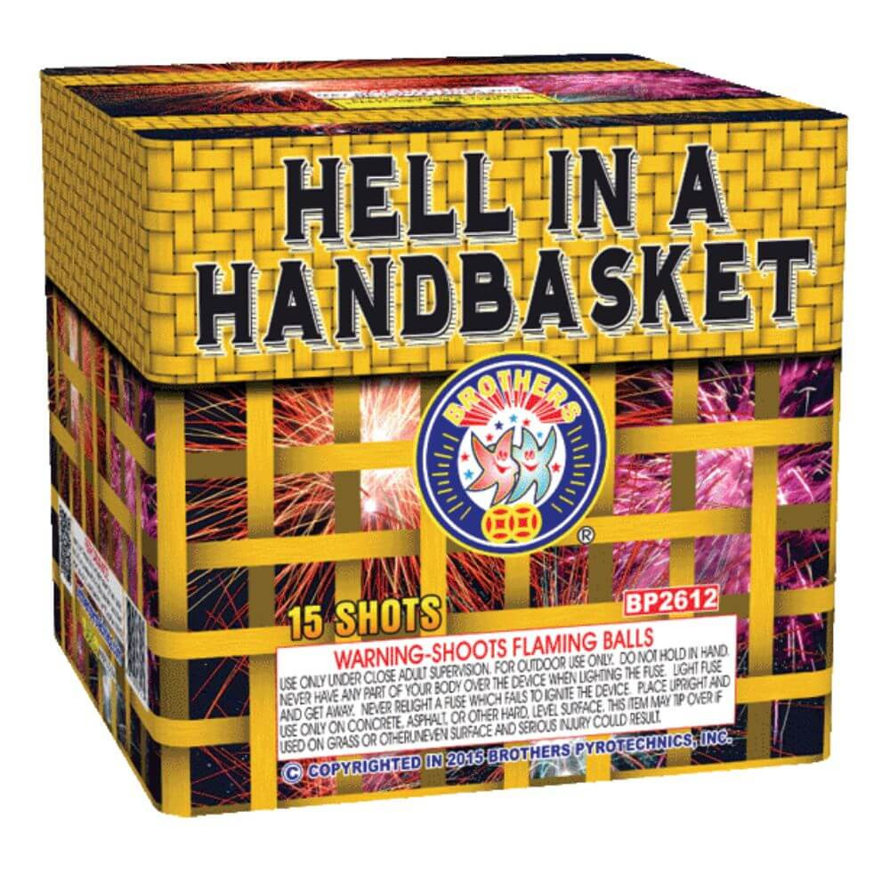 Hell in a Handbasket 15 shot 200 Gram Cake - Brothers Pyrotechnics