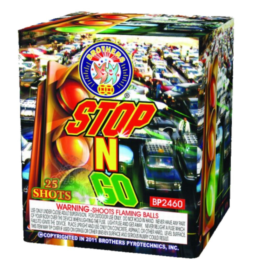 ② EMドクロバットジョーカー　25th　3枚 Stop N Go 25 shot 200 Gram Cake - Brothers Pyrotechnics Brand