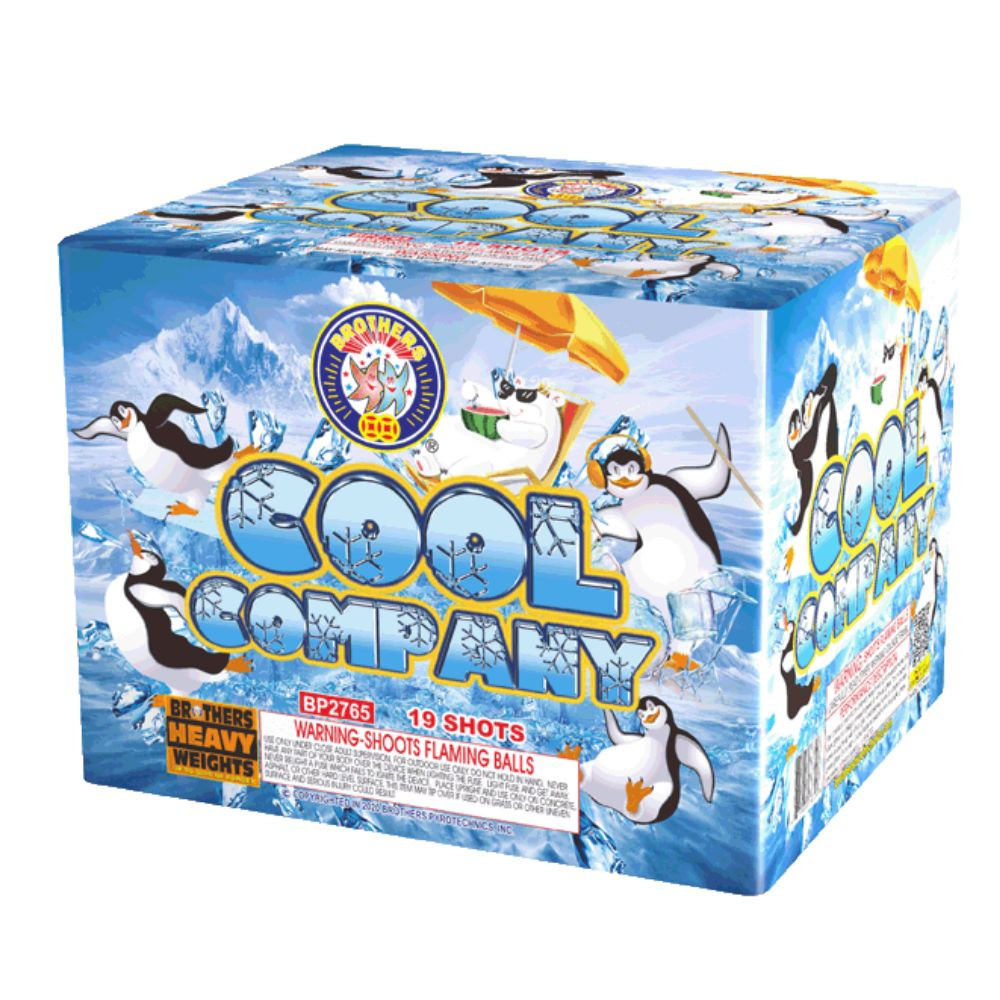 Cool Company 19 shot 500 Gram Cake -Brothers Pyrotechinics Brand