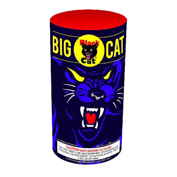 BC Big Cat Fountain Black Cat Brand Fireworks