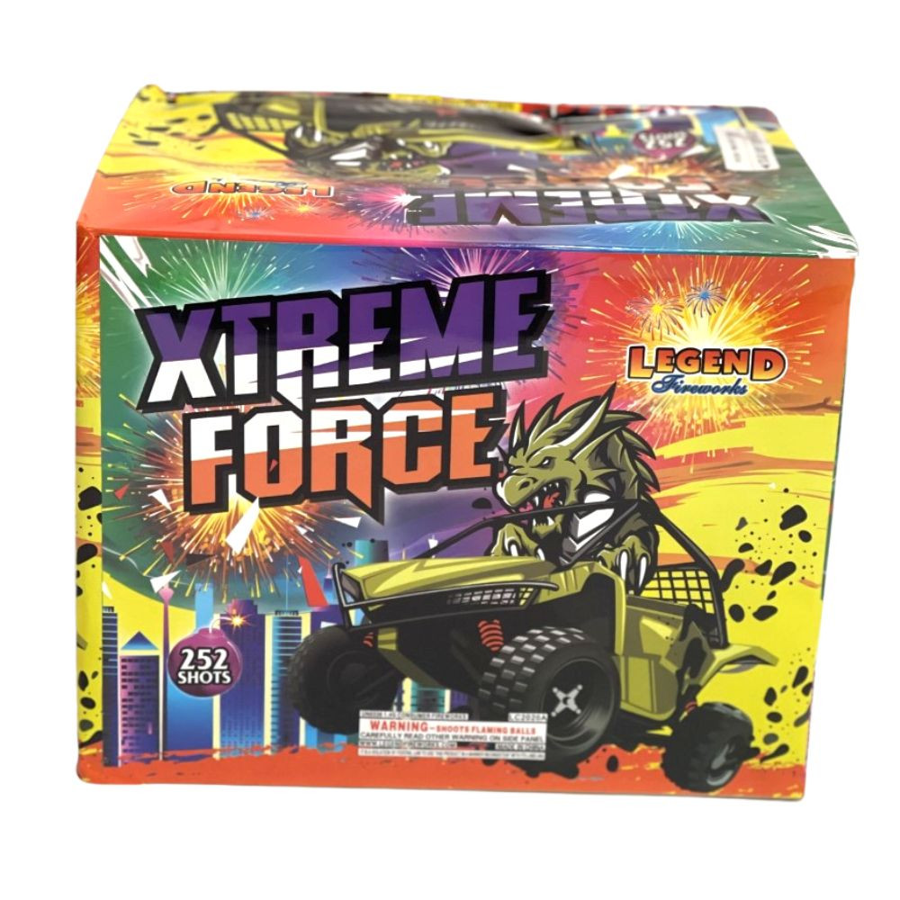 Xtreme Force 252 shot 500 Gram Cake - Legend Brand Fireworks