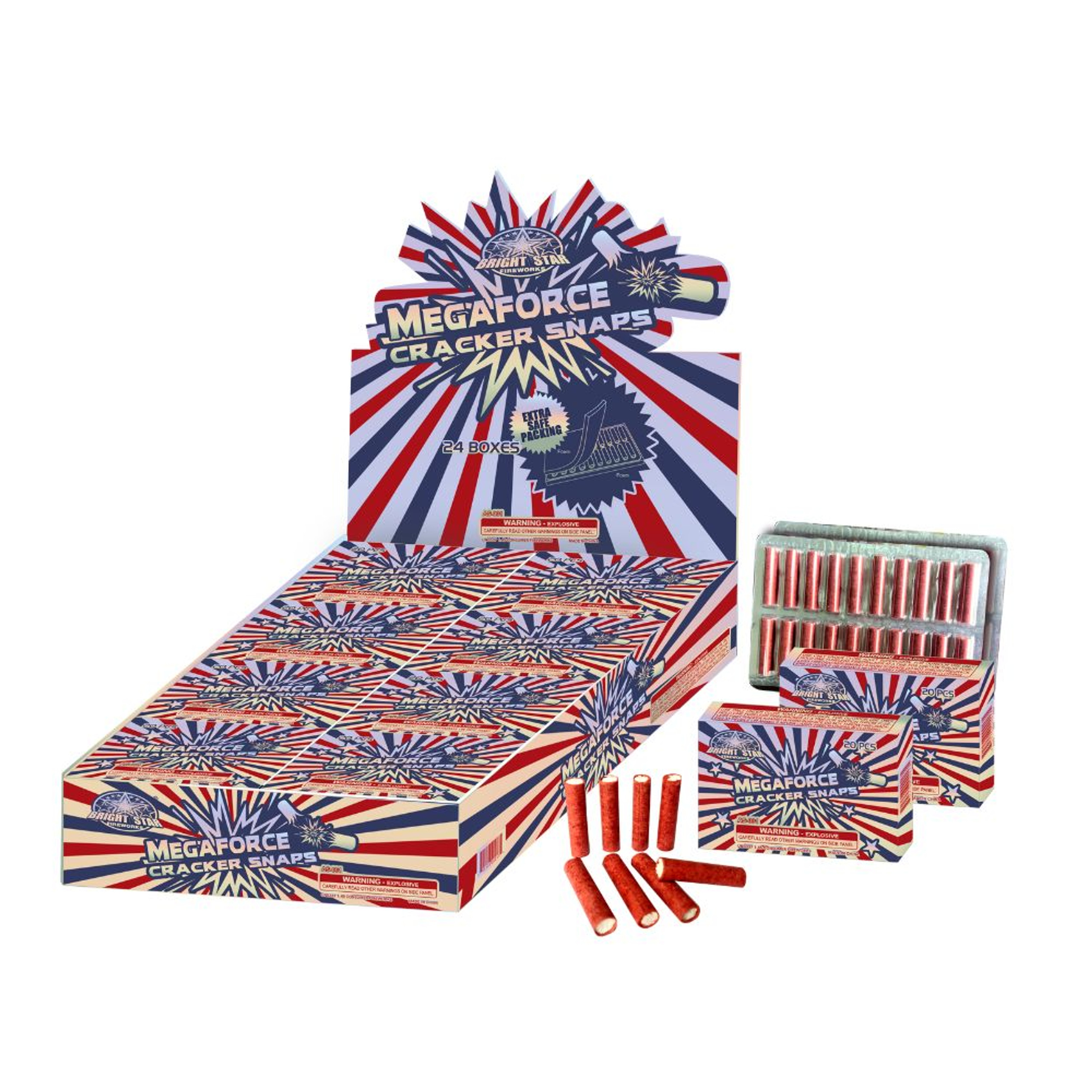 Megaforce Cracker Snaps (adult snapper) Bright Star Brand Fireworks