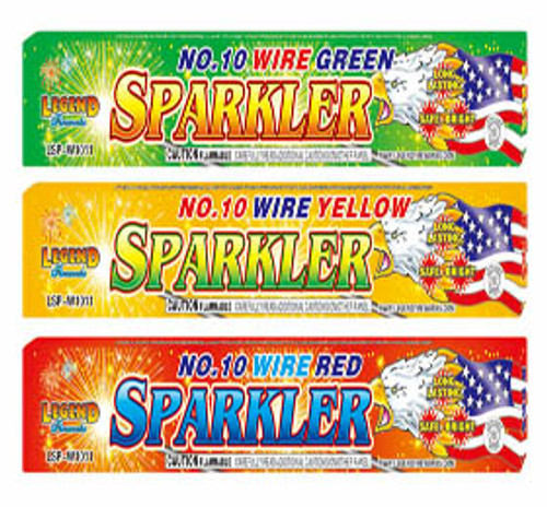 Legend 10 wire color sparklers