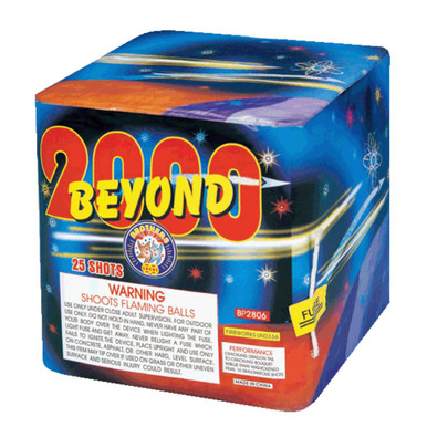 Beyond It All 25 shot 200 Gram Cake - Brothers Pyrotechnics Brand