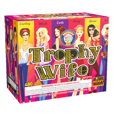 Trophy Wife 480 shot 200 Gram Cake - Brothers Pyrotechnics Brand Fireworks