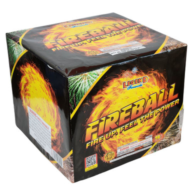 Fireball 9 shot 500 Gram Cake - Legend Brand Fireworks