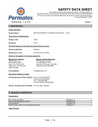 Safety Data Sheet