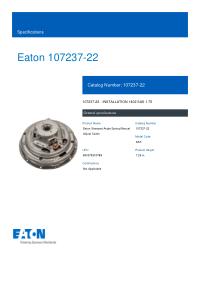 moca is beautiful キャノンデール CAADOPTIMO4 Mfr. Part Number: 107237-22 by Eaton® Clutch