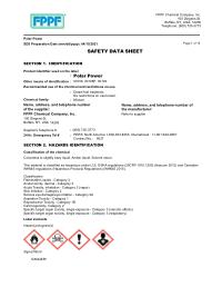 Safety Data Sheet